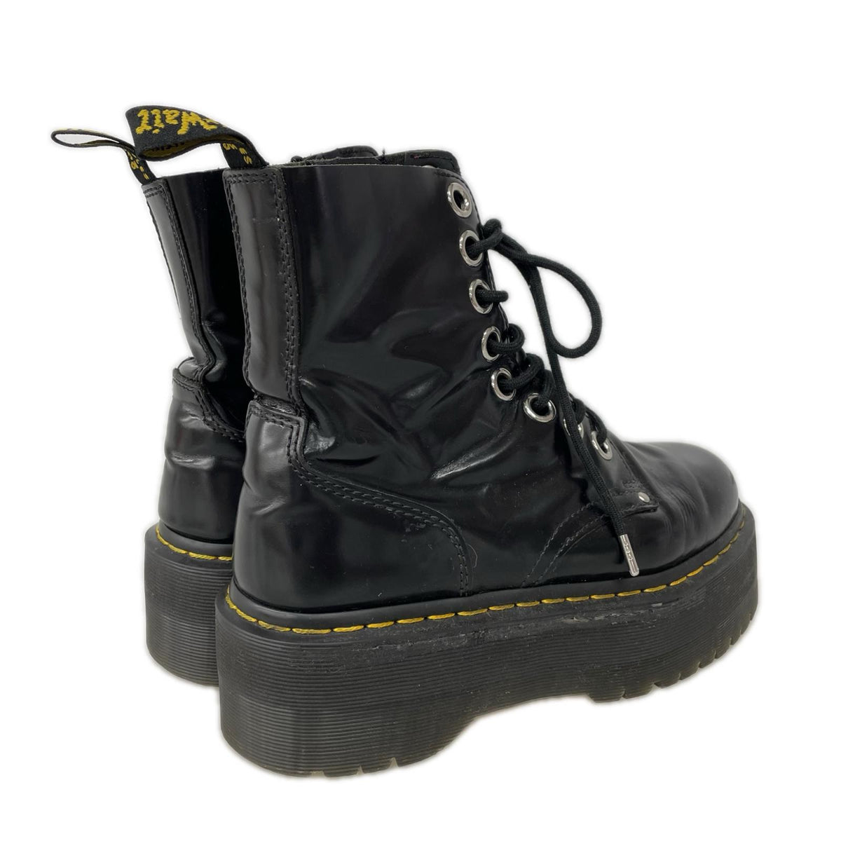 ブーツ Dr.Martens SL06T サイドジップ 厚底ブーツ 黒(UK6) ブラック