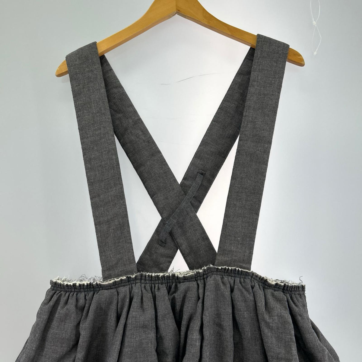 サロペット COMME des GARCONS 17AW ボーダーチェック スカート (XS)