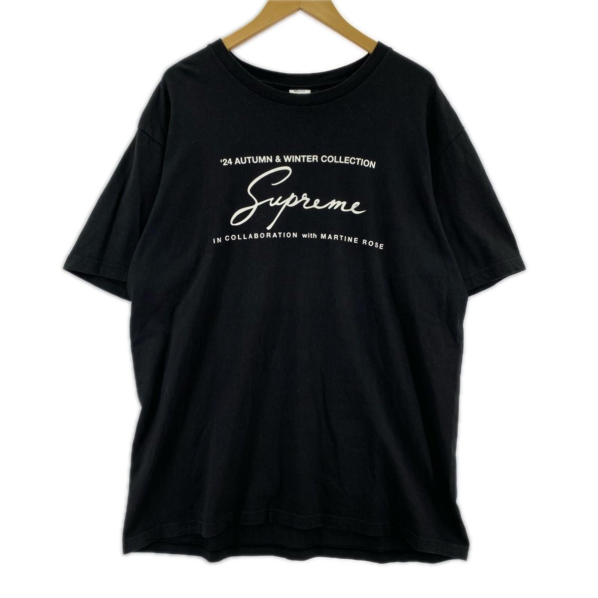 半袖Tシャツ MARTINE ROSE TEE BLACK SIZE:L L ブラック