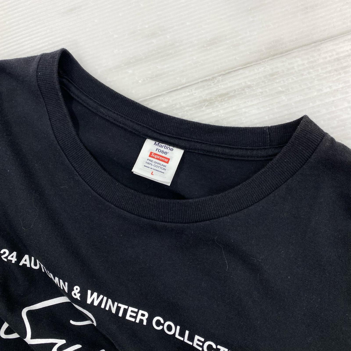 半袖Tシャツ MARTINE ROSE TEE BLACK SIZE:L L ブラック