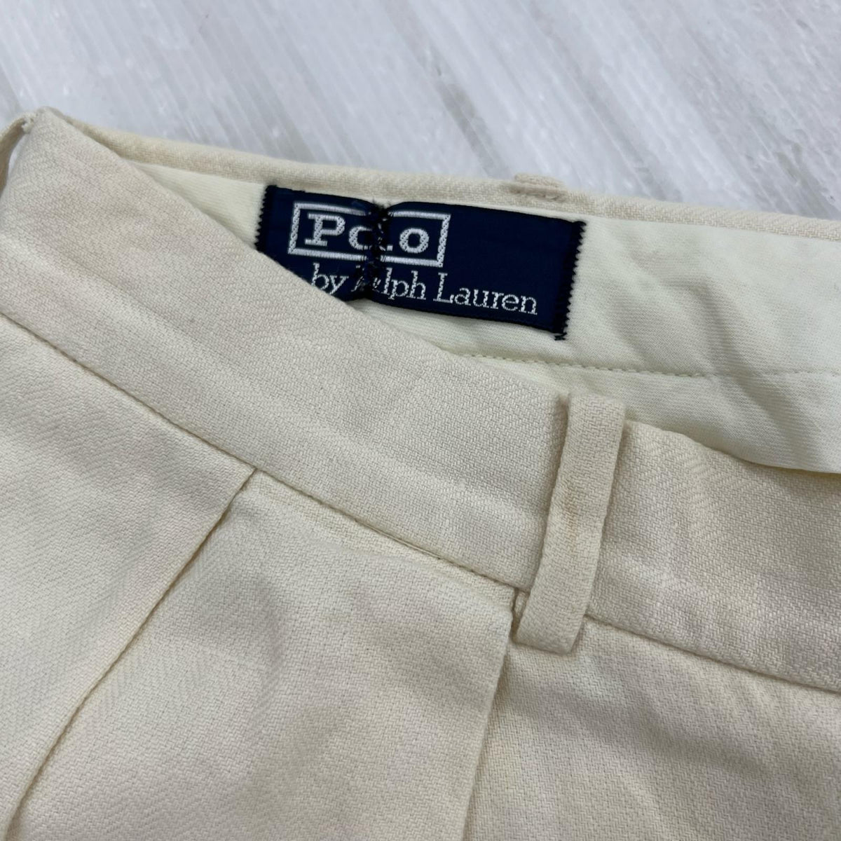 パンツ 90s Linen × Cotton WHT W35 ホワイト
