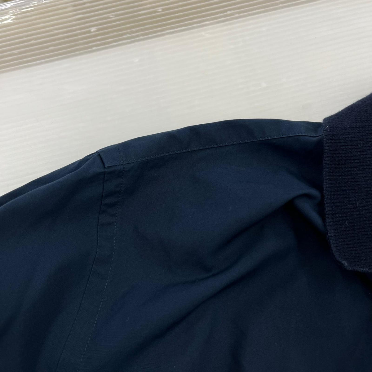 長袖シャツ MARNI ニット襟 比翼L/Sシャツ 46 ネイビー