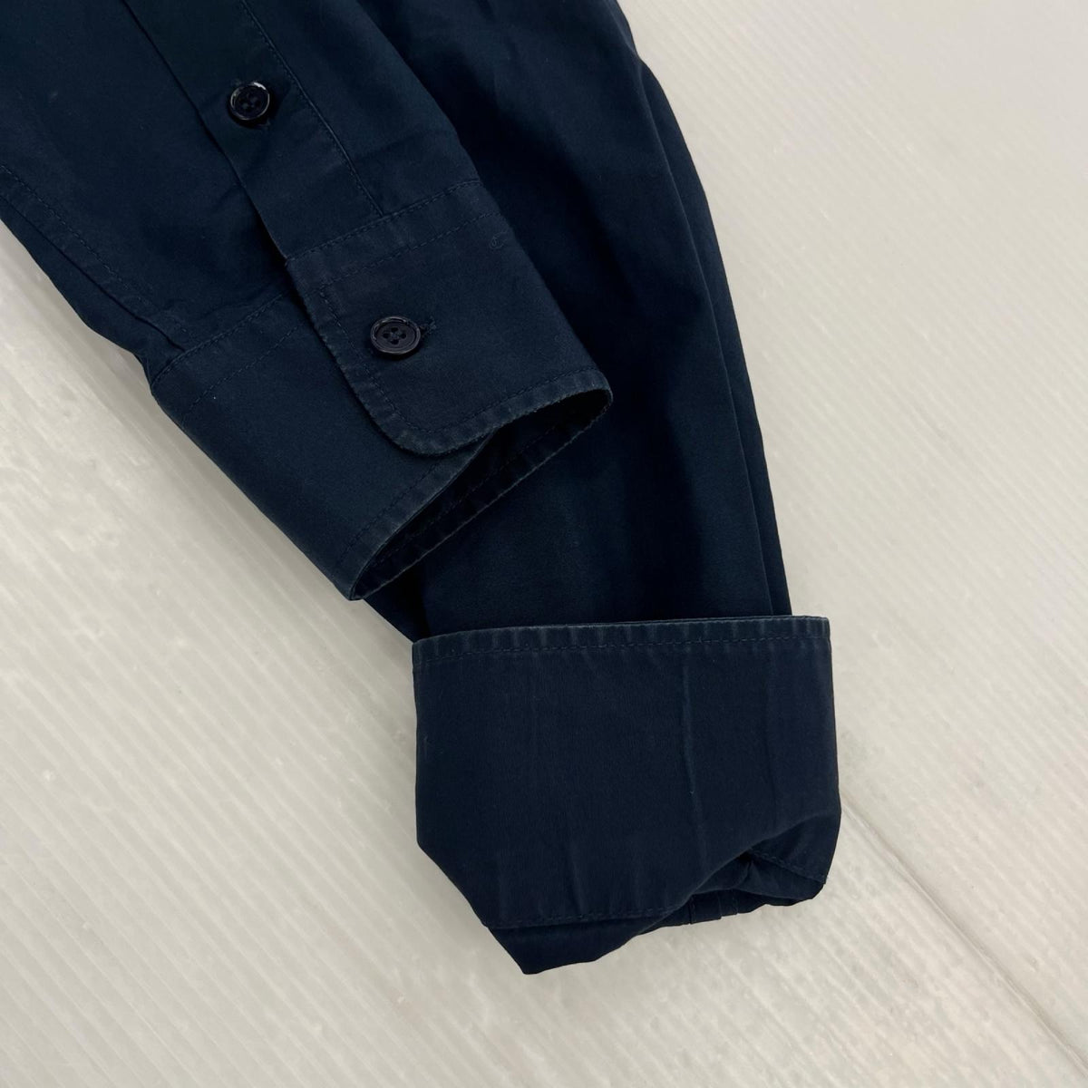 長袖シャツ MARNI ニット襟 比翼L/Sシャツ 46 ネイビー