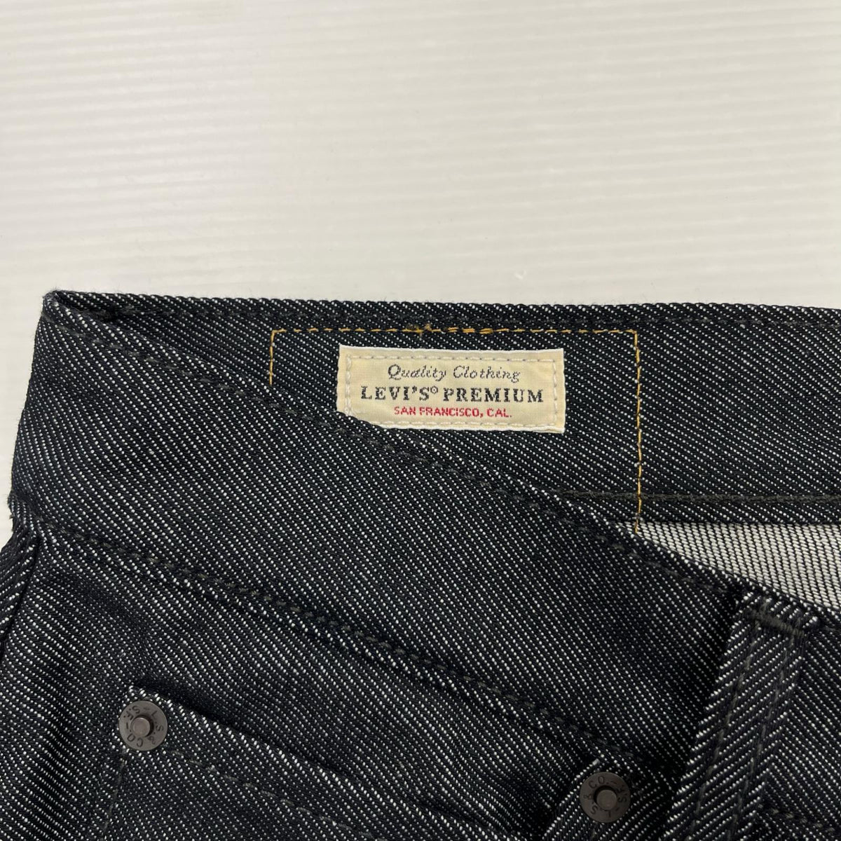 デニムパンツ Levi's×EDIFICE 25AW BAGGY TWISTED BELTED DENIM PANT