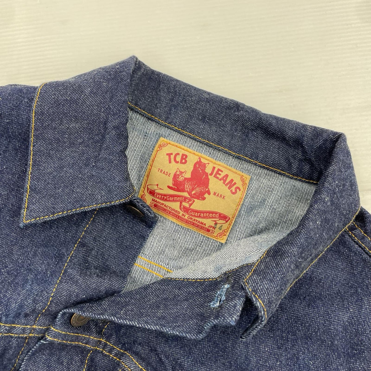 デニムジャケット TCB Jeans 60's Trucker Jacket Type 3rd 44 ネイビー