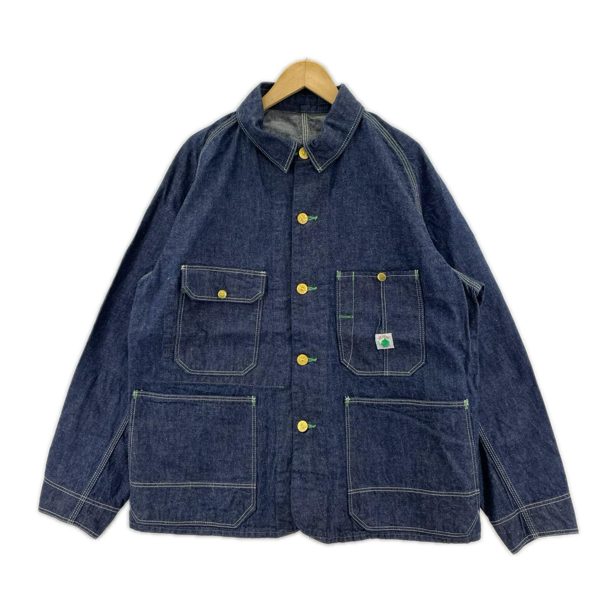 デニムジャケット TCBjeans Cat Head Jacket カバーオール-40 40 ブルー