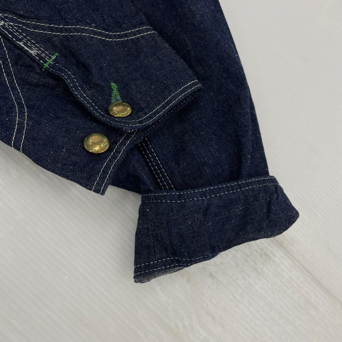 デニムジャケット TCBjeans Cat Head Jacket カバーオール-40 40 ブルー