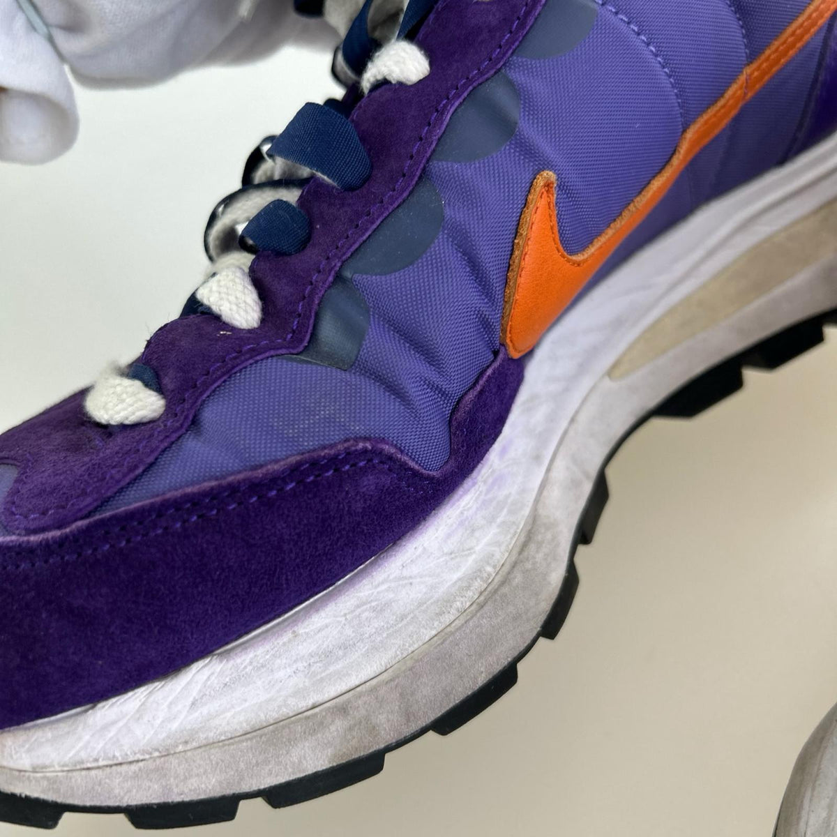 スニーカー VAPORWAFFLE/SACAI DARK IRIS/CAMPFIRE ORANGE DD1875-500 27.5cm (US9 1/2 UK9 EU45) パープル