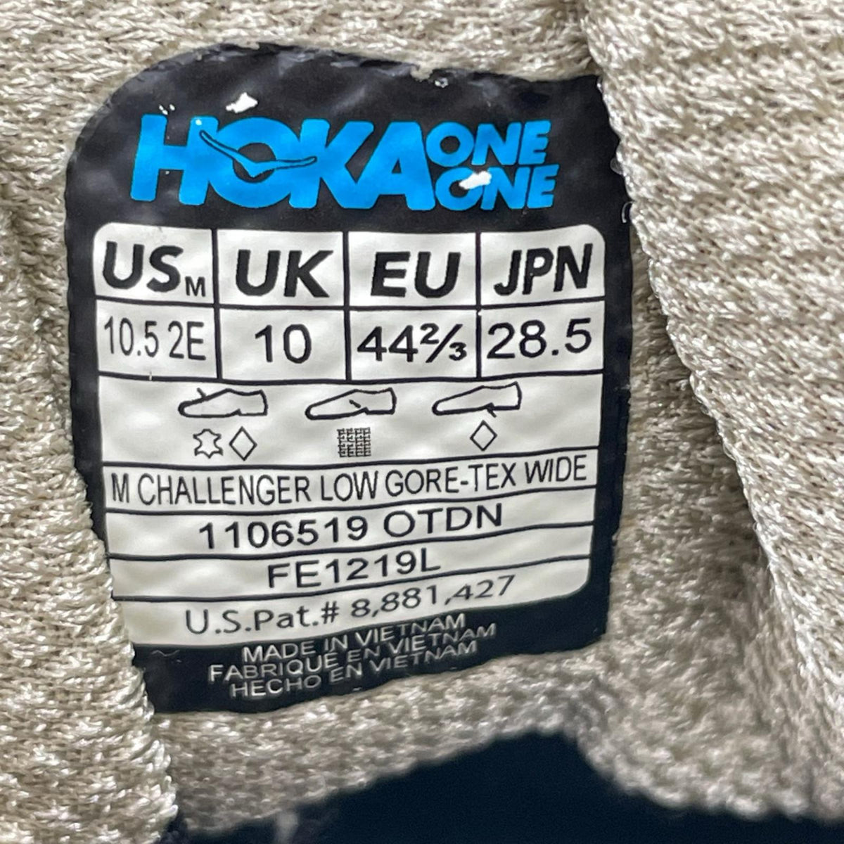 スニーカー HOKA ONE ONE M Challenger low GORE-TEX スニーカー 28.5 ベージュ 28.5cm (US10 1/2 UK10 EU47) ベージュ