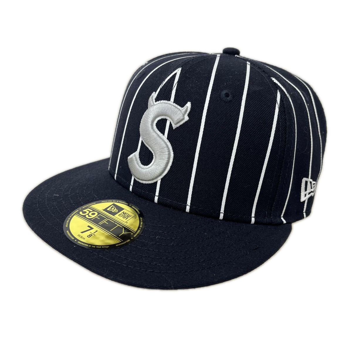 キャップ Supreme Devil S Logo New Era Stripe ネイビー