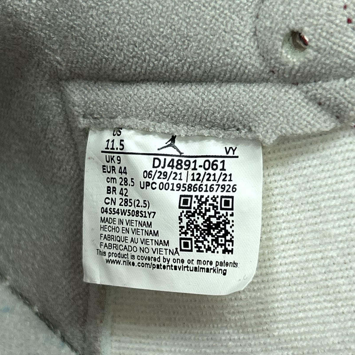 スニーカー AIR JORDAN 1 RETRO HIGH OG 28.5cm 28.5cm (US10 1/2 UK10 EU47)