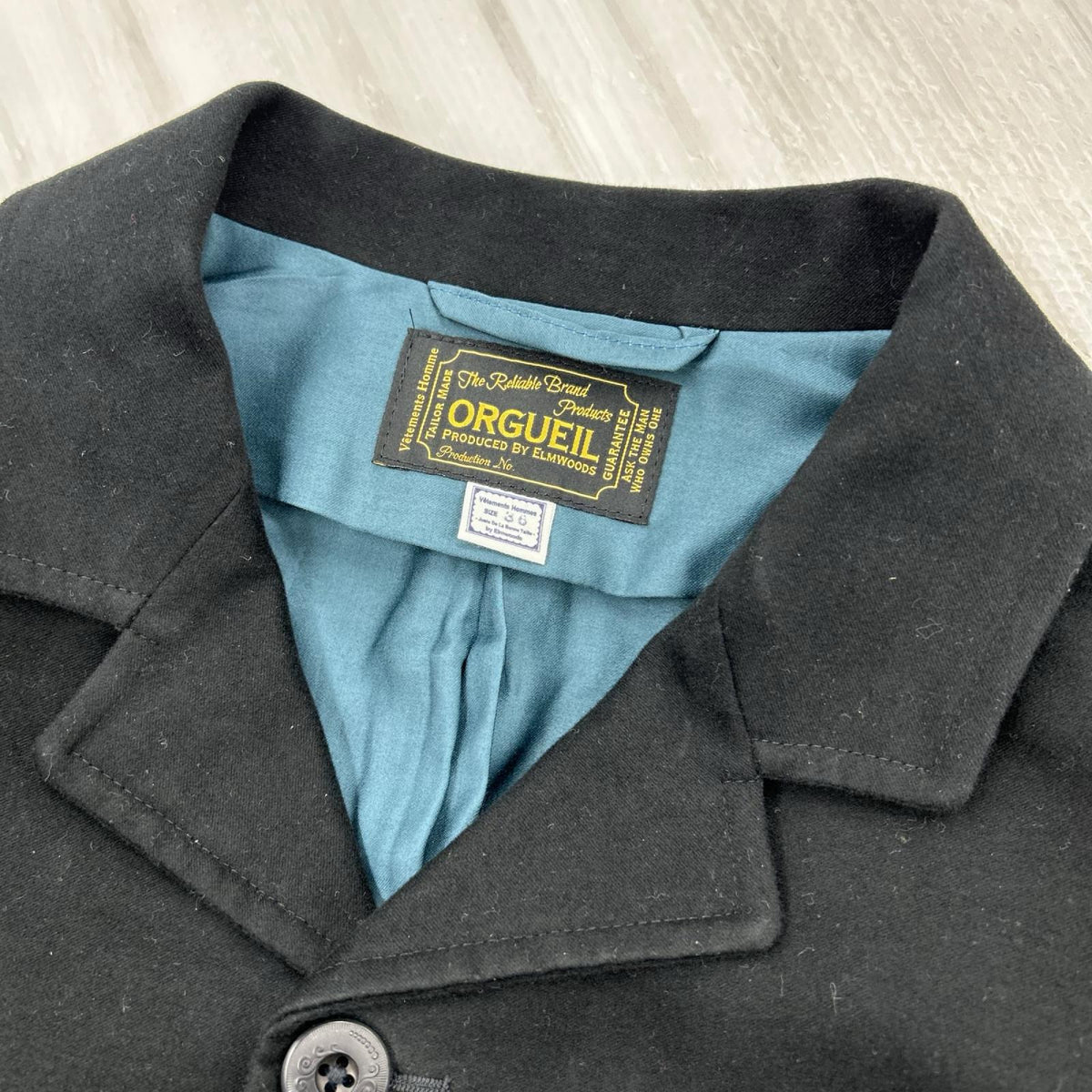 ジャケット Suede Moleskin Jacket 36 ブラック