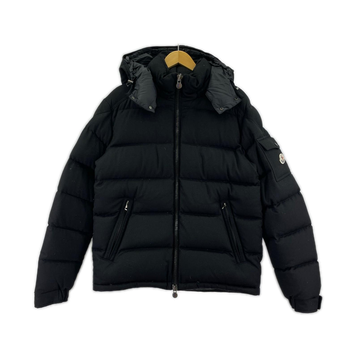 ダウンジャケット Moncler montgenevre giubbotto jacket ウール 3 ブラック
