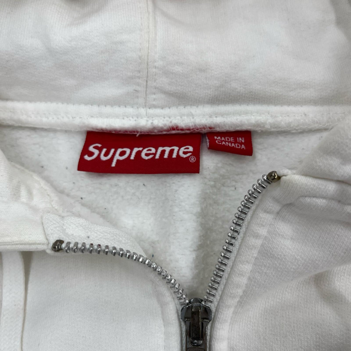 パーカー 14AW Logo Tape Zip Up (L) ホワイト L ホワイト