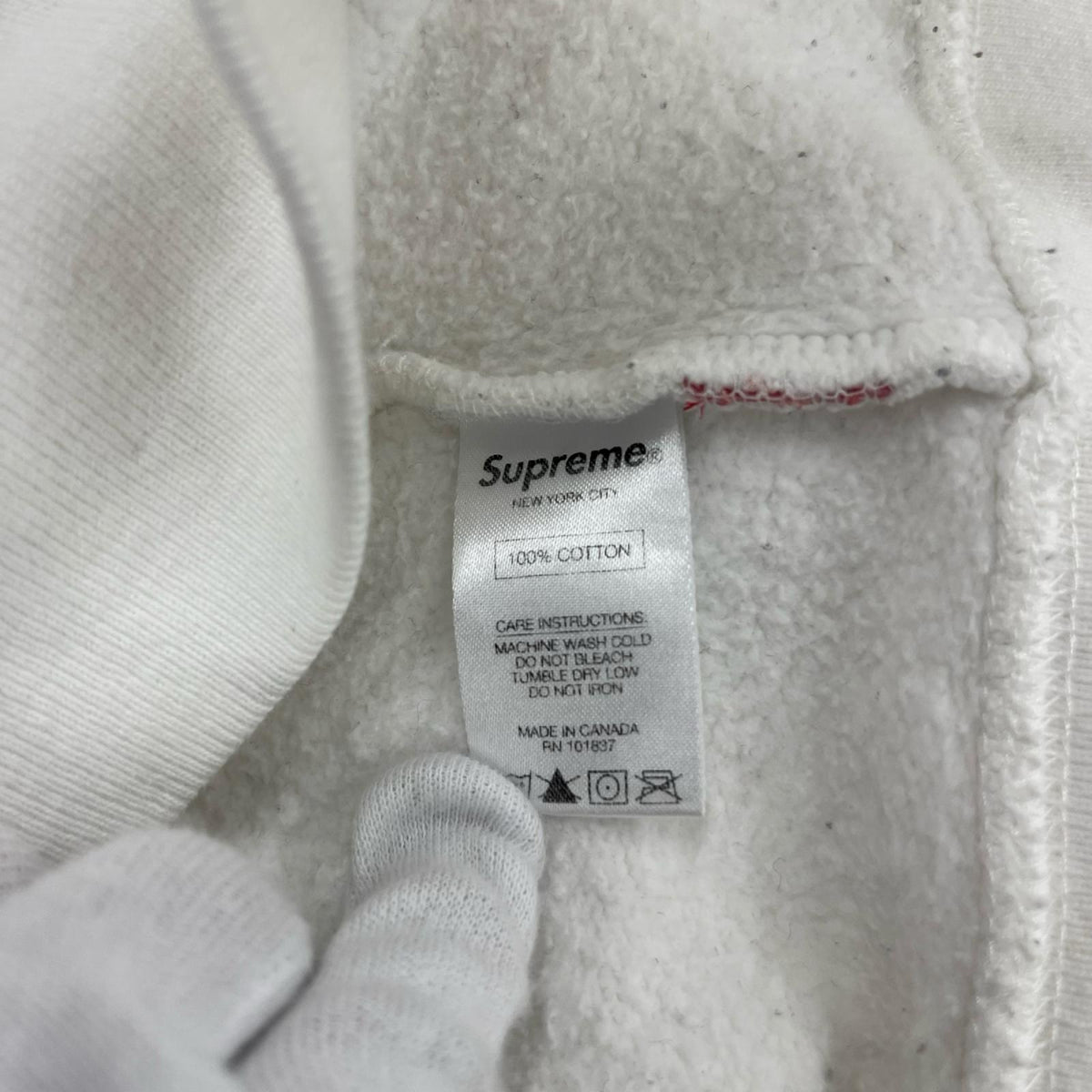パーカー 14AW Logo Tape Zip Up (L) ホワイト L ホワイト
