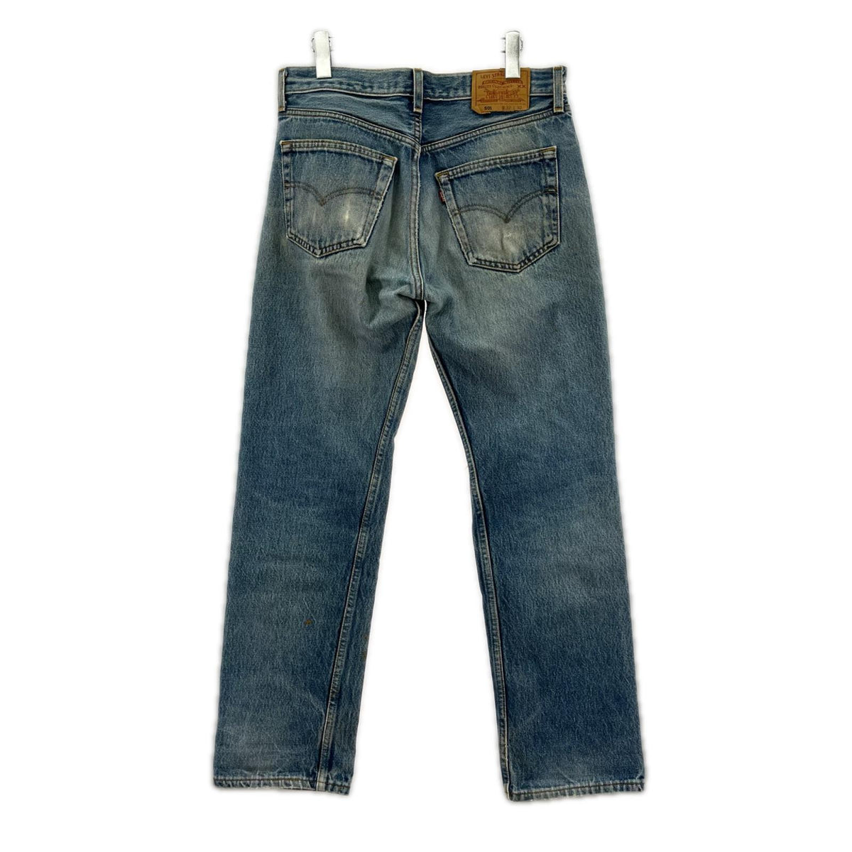 デニムパンツ 501 USA製 ダメージ サックス