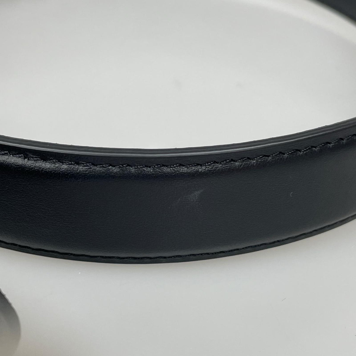 その他アクセサリー LEATHER BELT BLACK / SILVER ブラック