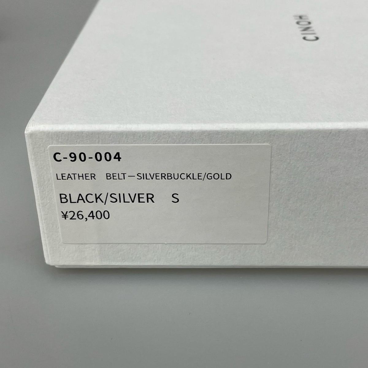 その他アクセサリー LEATHER BELT BLACK / SILVER ブラック