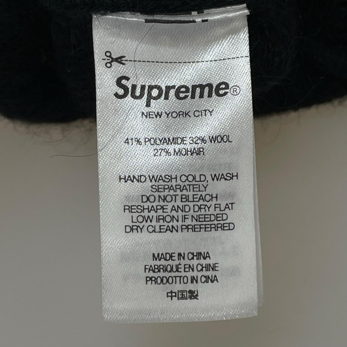 ニットキャップ Supreme 23AW Mohair Beanie ブラック ブラック
