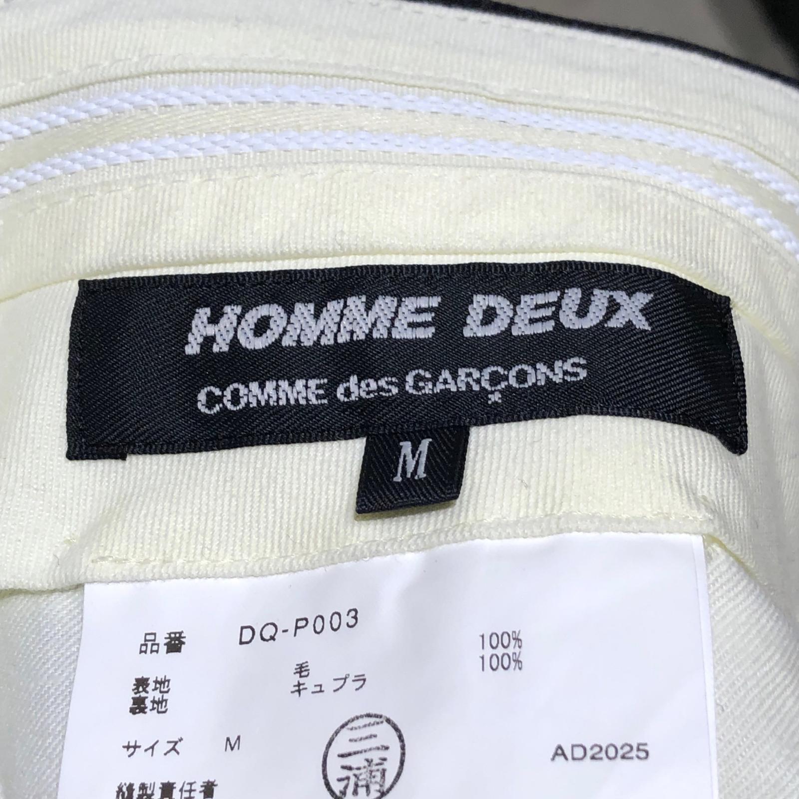 パンツ HOMME DEUX 26SS テーパードロングスラックス S