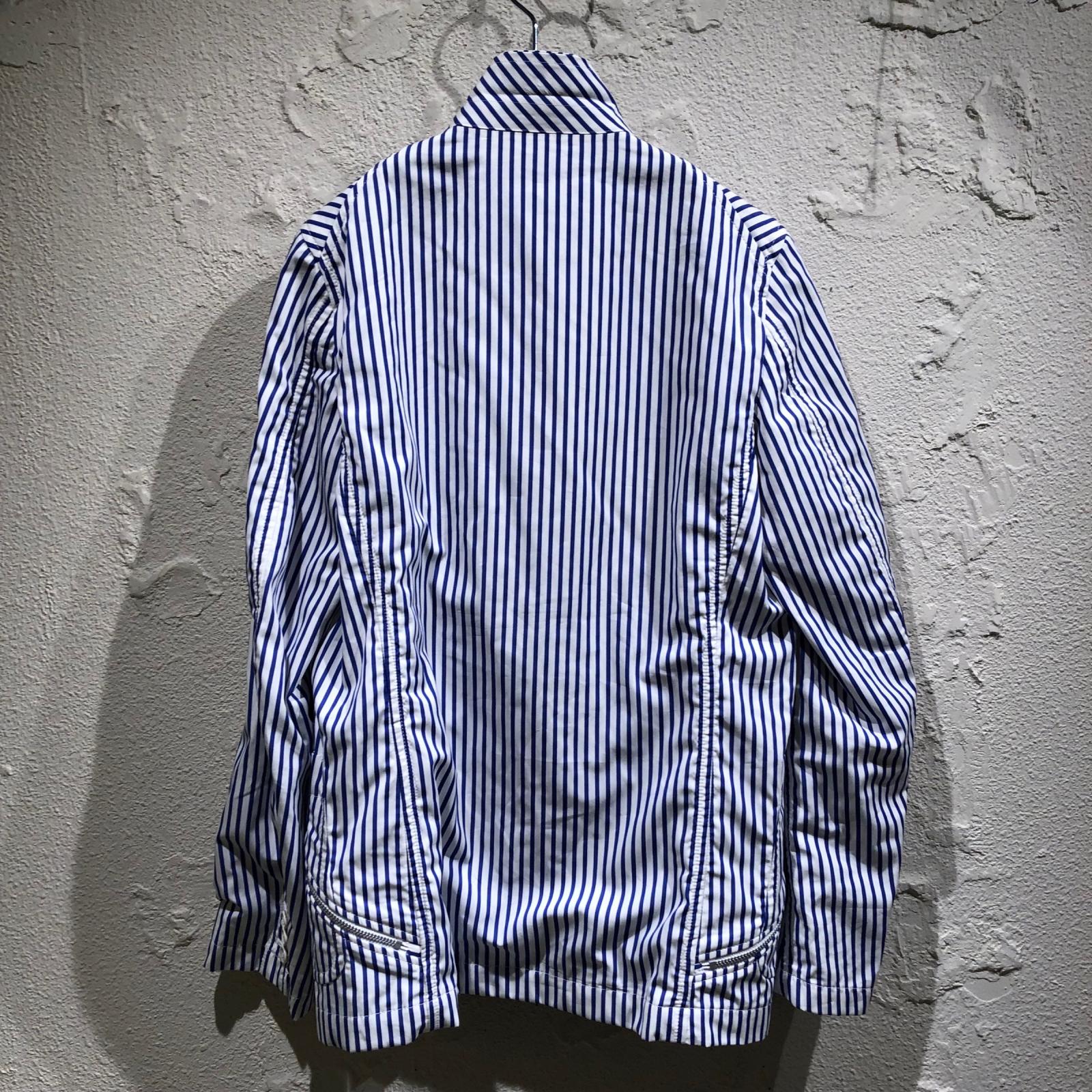 ジャケット SHIRT 26SS ストライプジップジャケット S