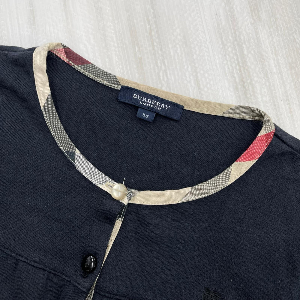 長袖Tシャツ BURBERRY 黒L/Sトップ M