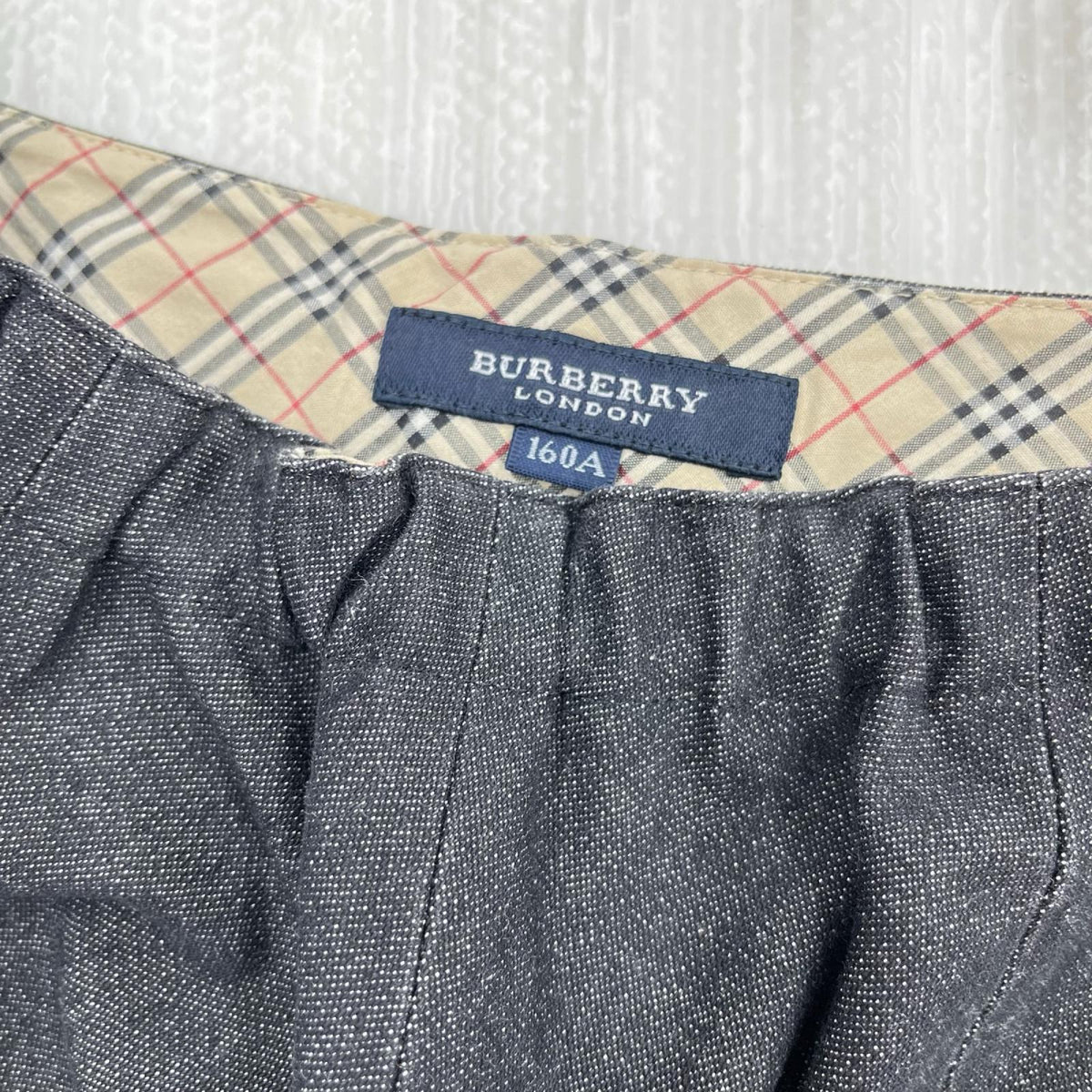 スカート BURBERRY 黒デニムスカート ブラック