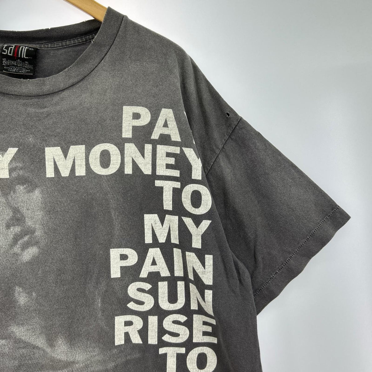 半袖Tシャツ SAINT MICHAEL 24SS PAY MONEY TO MY PAIN SS TEE XL フェード ブラック