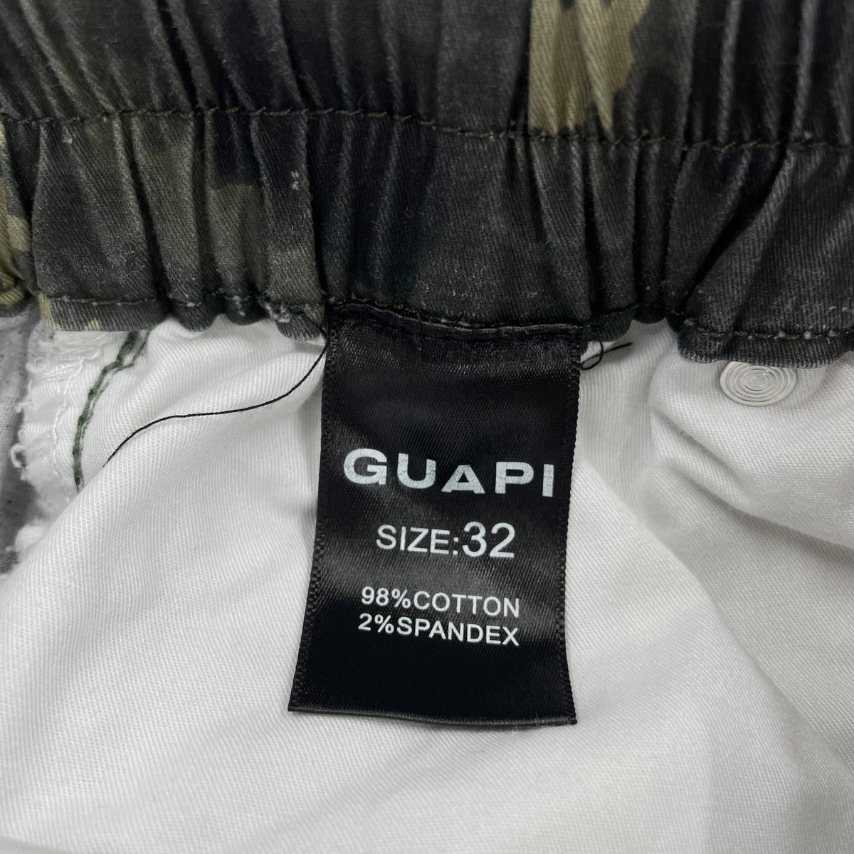 パンツ GUAPI デザインカーゴパンツ 32 カモフラ 32