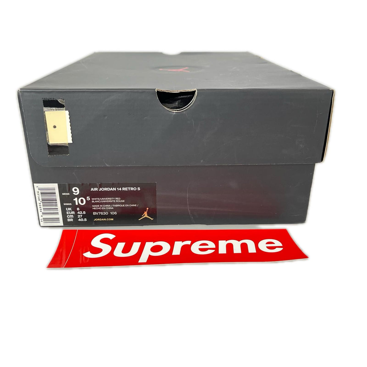 スニーカー SUPREME AIR JORDAN14 RETRO 27cm (US9 UK8 1/2 EU44) ホワイト