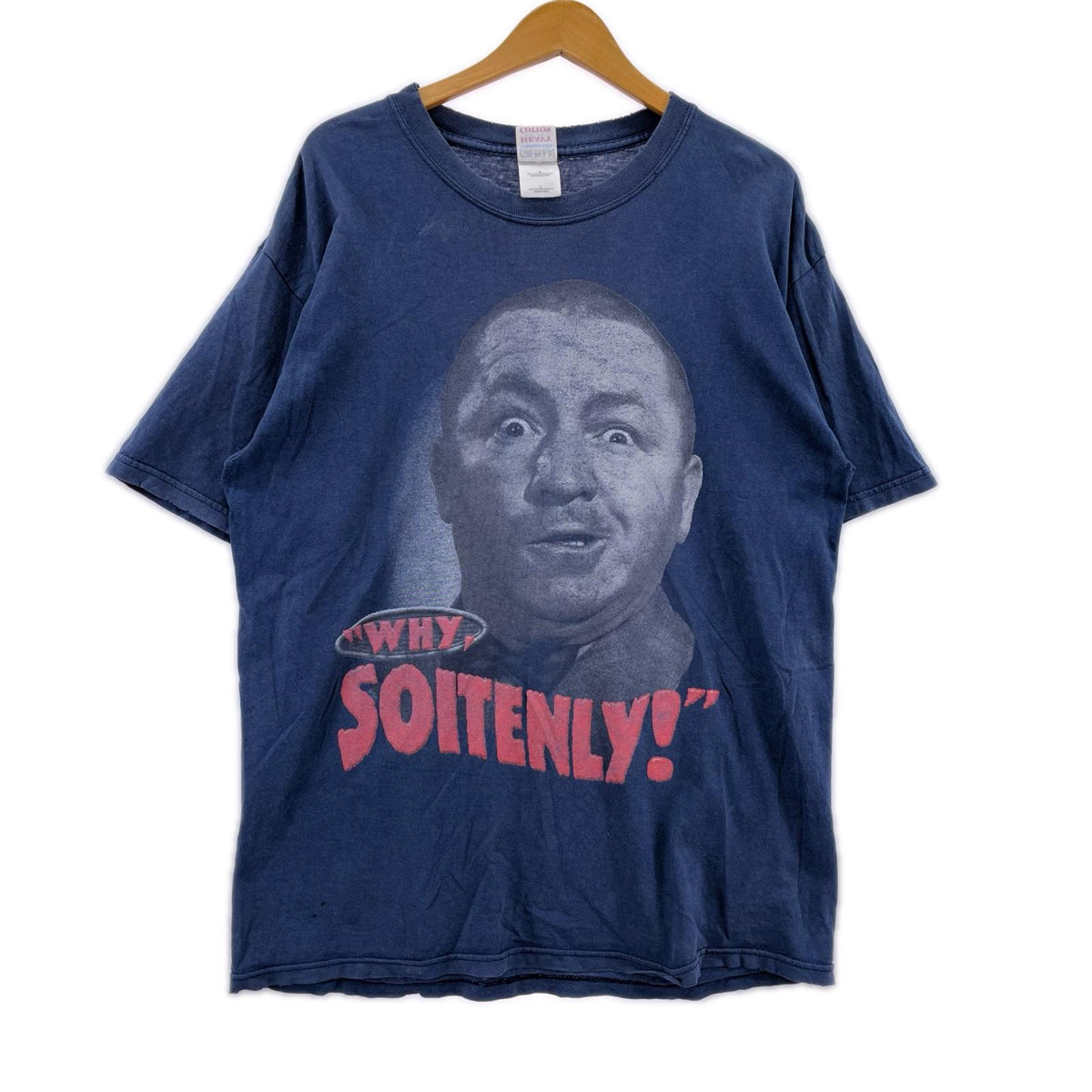 半袖Tシャツ GILDAN 90s The Three Stooges L ネイビー