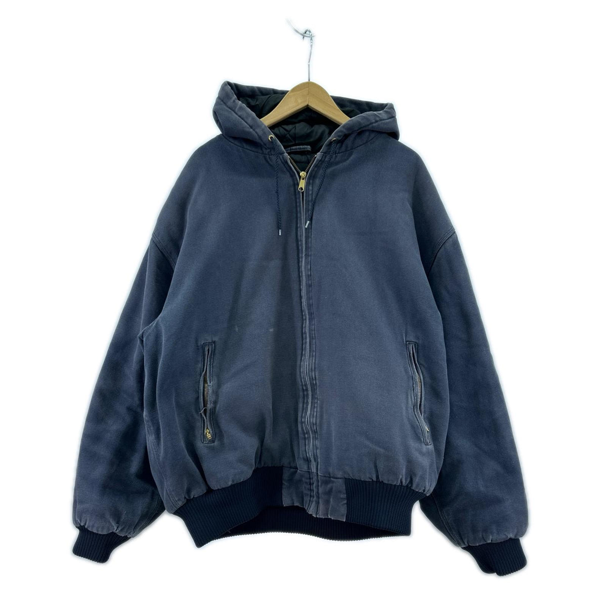 ジャケット tri mountain ダック パーカー 中綿 ネイビー