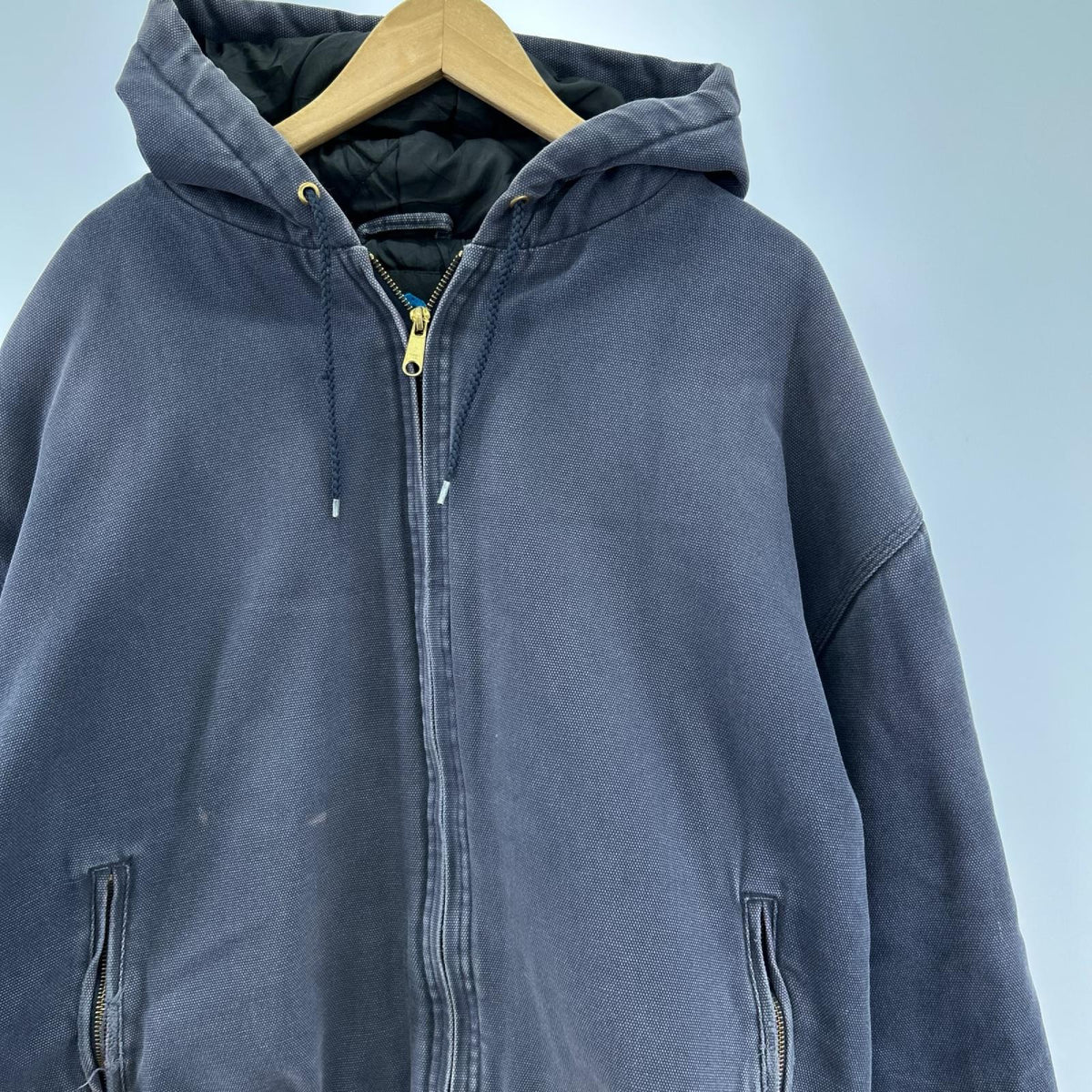ジャケット tri mountain ダック パーカー 中綿 ネイビー