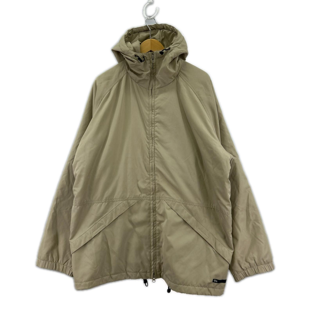 ミリタリージャケット STUSSY 中綿 ナイロン ミリタリージャケット XL ベージュ ベージュ