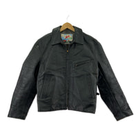 レザージャケット 80-90s AERO LEATHER ハイウェイマン レザースポーツジャケット 40 ブラック 40 ブラック