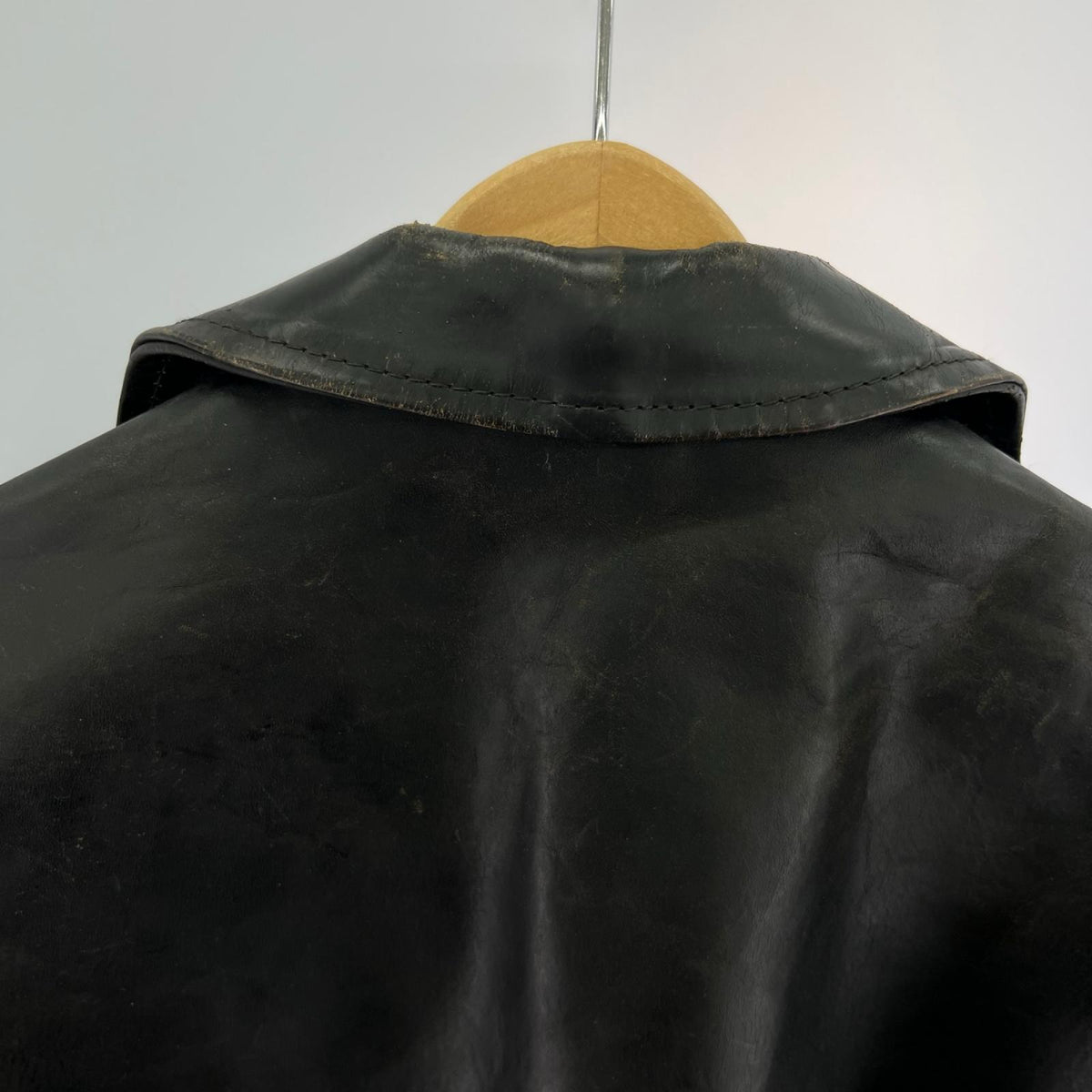 レザージャケット 80-90s AERO LEATHER ハイウェイマン レザースポーツジャケット 40 ブラック 40 ブラック