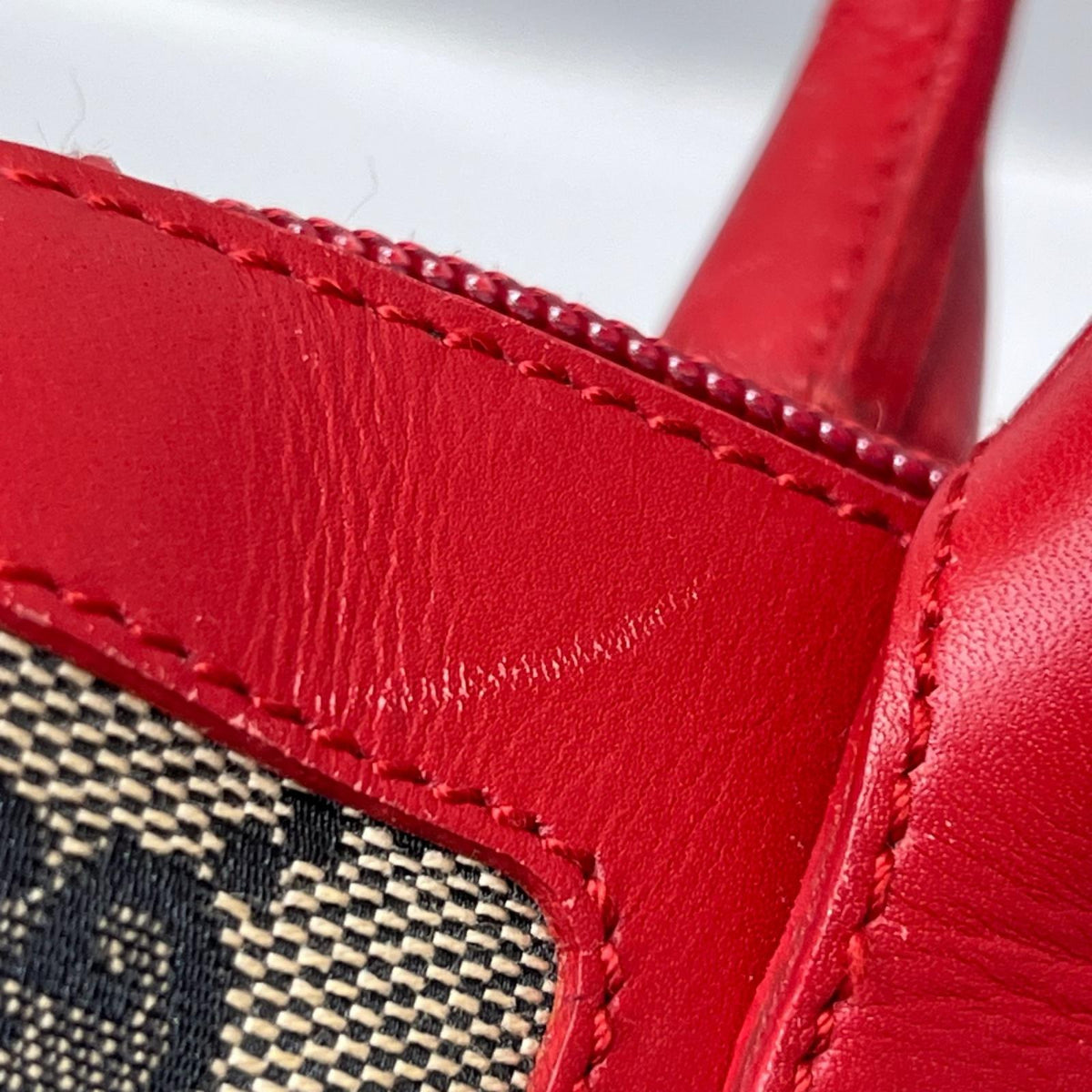 GUCCI/0856/GGキャンバススクエアハンドバッグ/赤