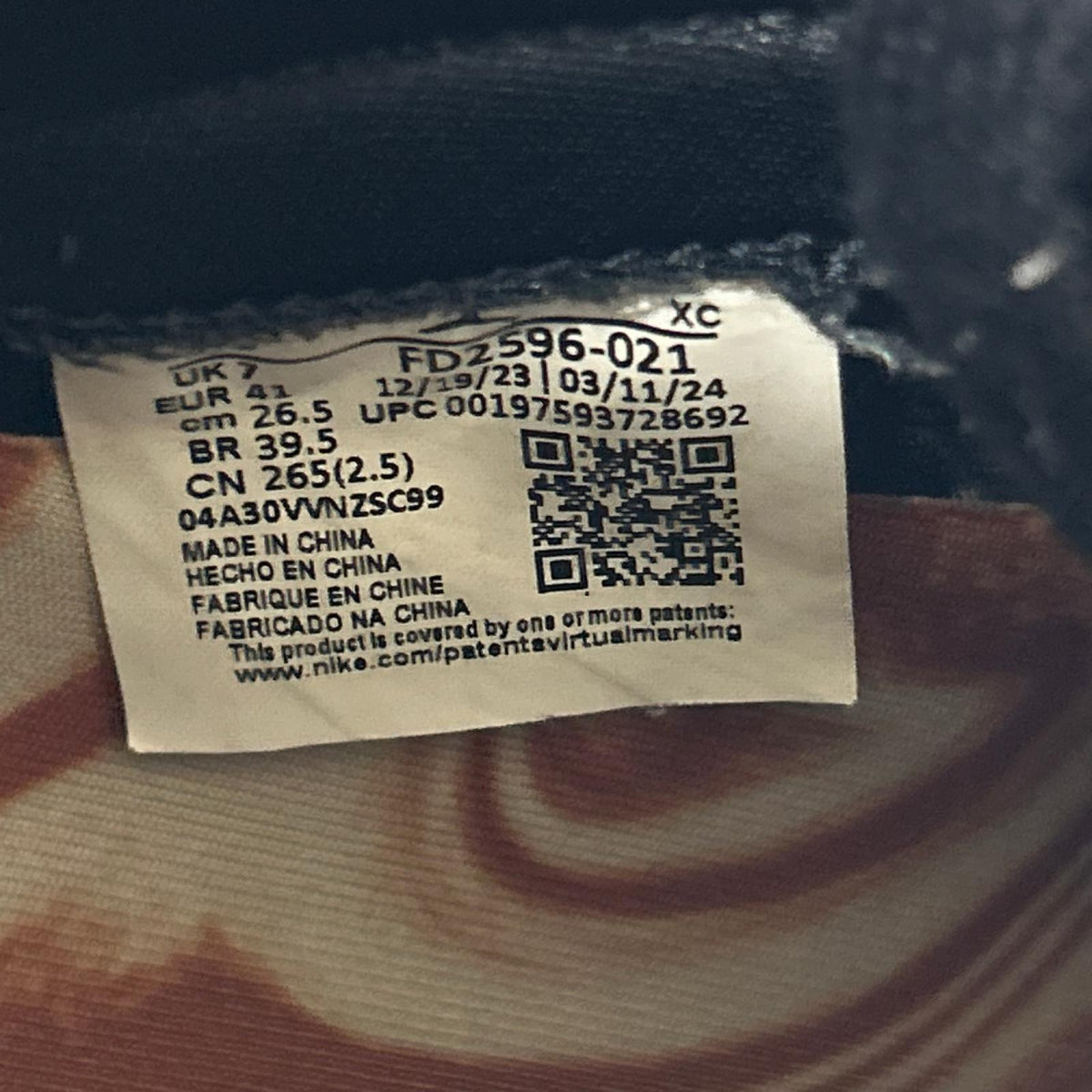 スニーカー WMNS AIR JORDAN 1 RETRO HIGH OG 26.5cm 26.5cm (US8 1/2 UK8 EU43)