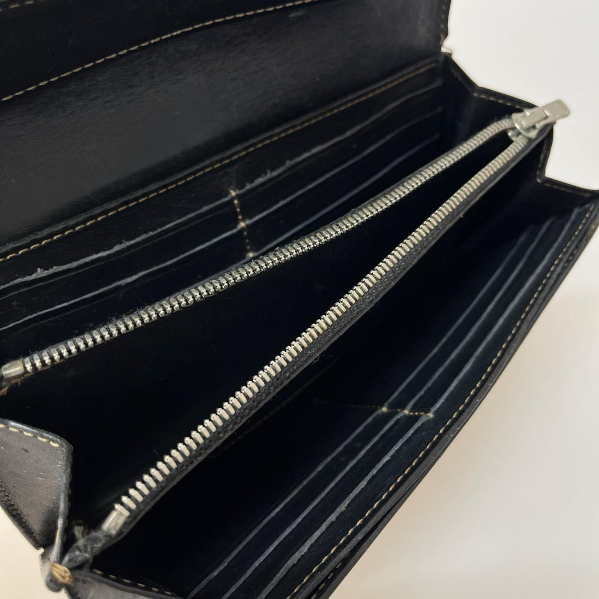 長財布 WILDSWANS WAVE 王冠ロゴ サドルプルアップ ブラック ブラック