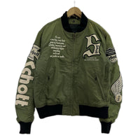 ブルゾン schott MA-1 フライトジャケット ワッペン カーキ(40) 40 カーキ