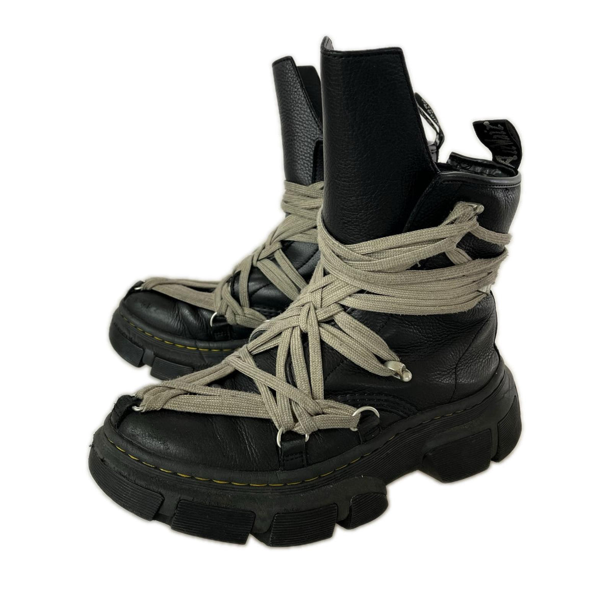 ブーツ Rick Owens×Dr.Martens 24SS 1460 DMXL MEGA LACE BOOT ブラック