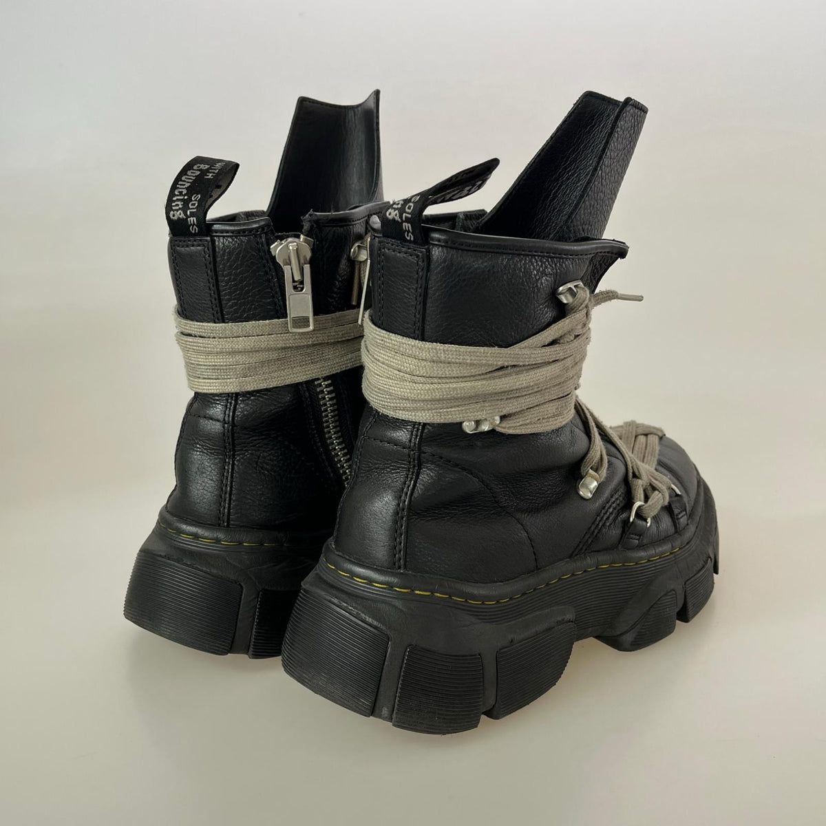 ブーツ Rick Owens×Dr.Martens 24SS 1460 DMXL MEGA LACE BOOT ブラック