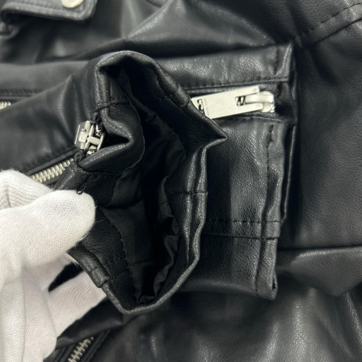 ジャケット Thinsulate Leather Riders Jacket L ブラック