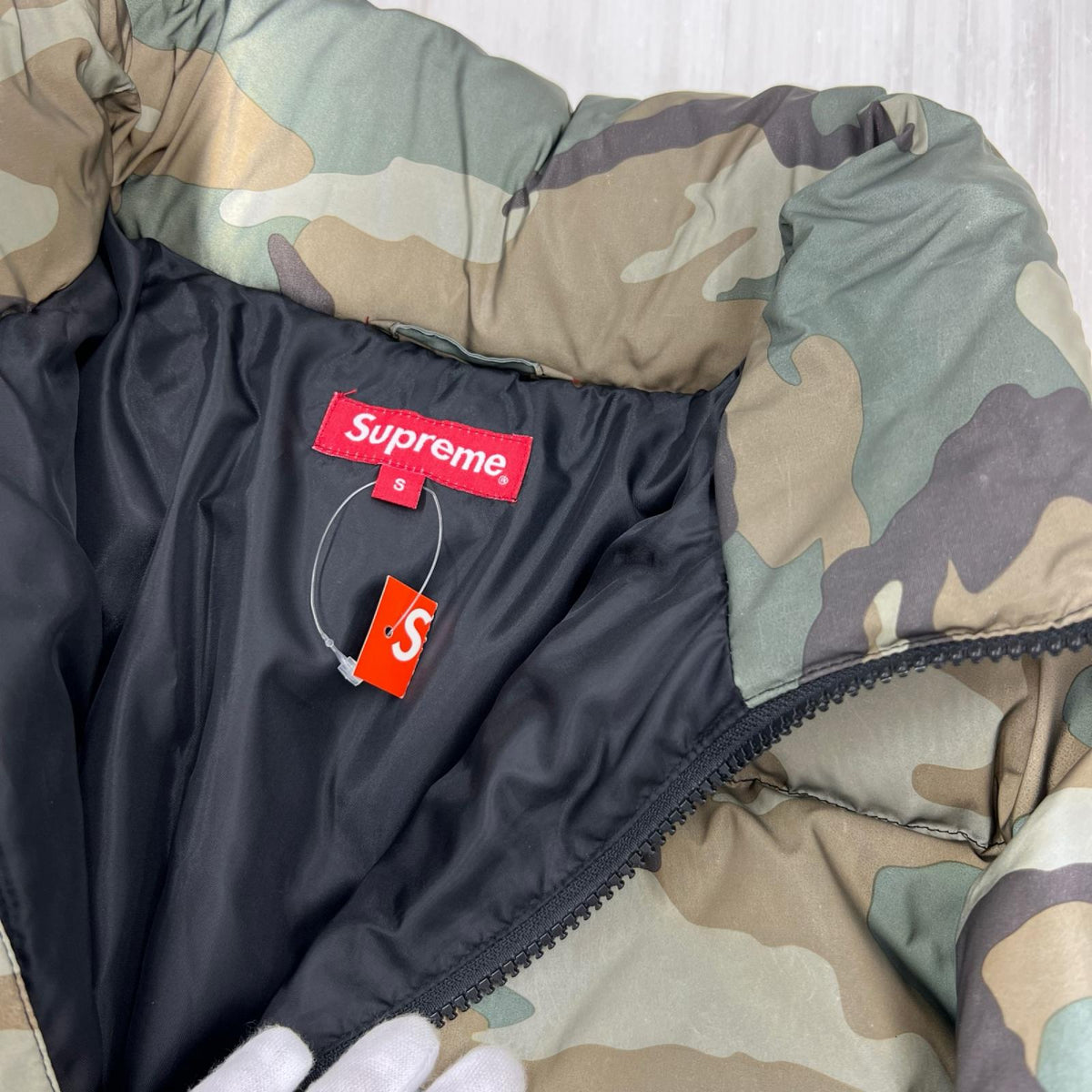 ダウンジャケット 18AW Reflective Camo Down Jacket(S) S