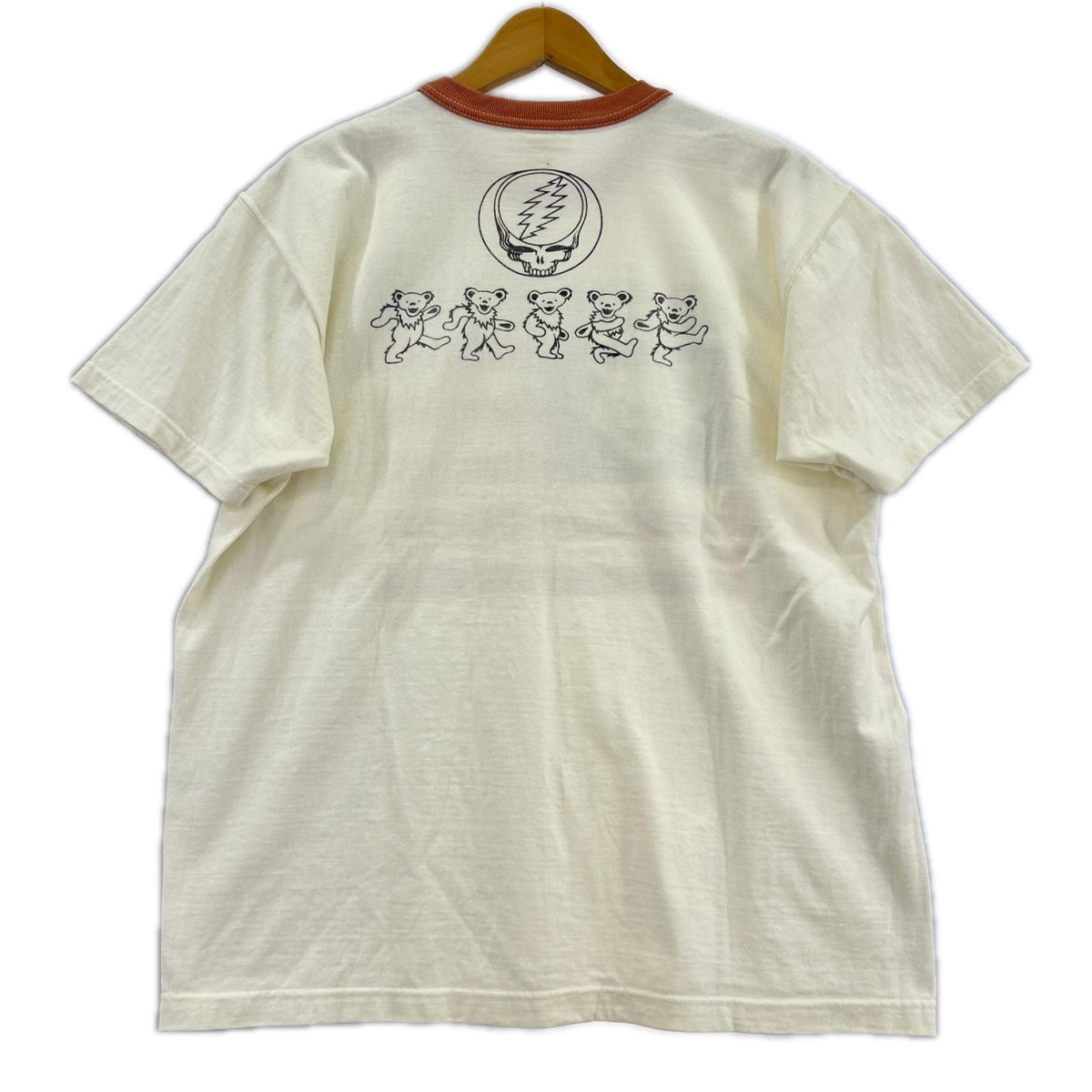 半袖Tシャツ GRATEFUL DEAD リンガー (XL) ホワイト