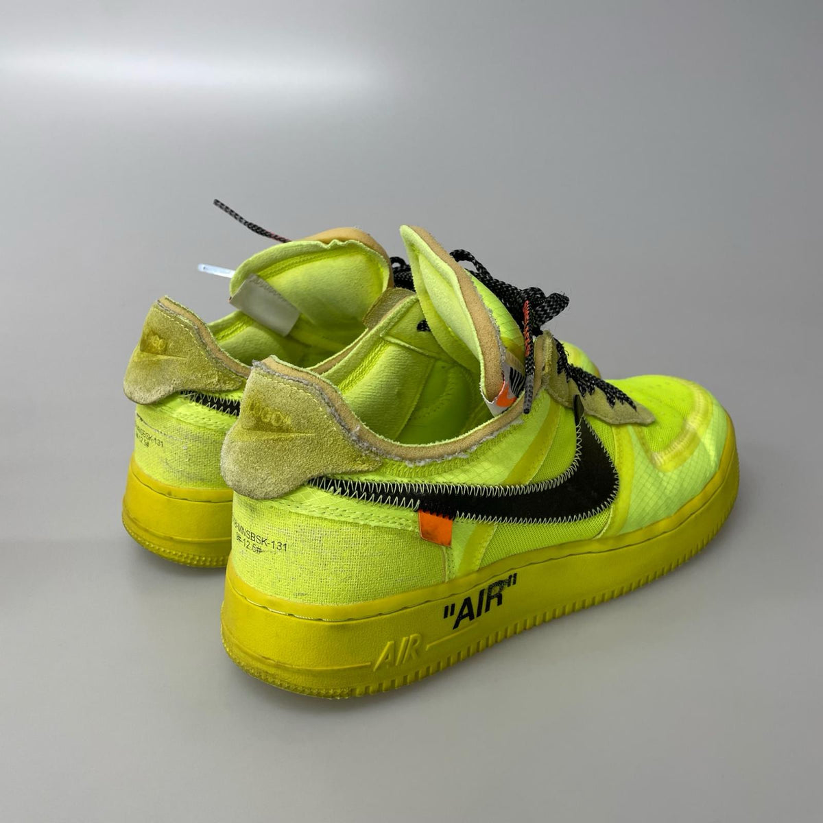 スニーカー xOff-White Air Force 1 Low Volt 28cm (US10 UK9 1/2 EU46) イエロー