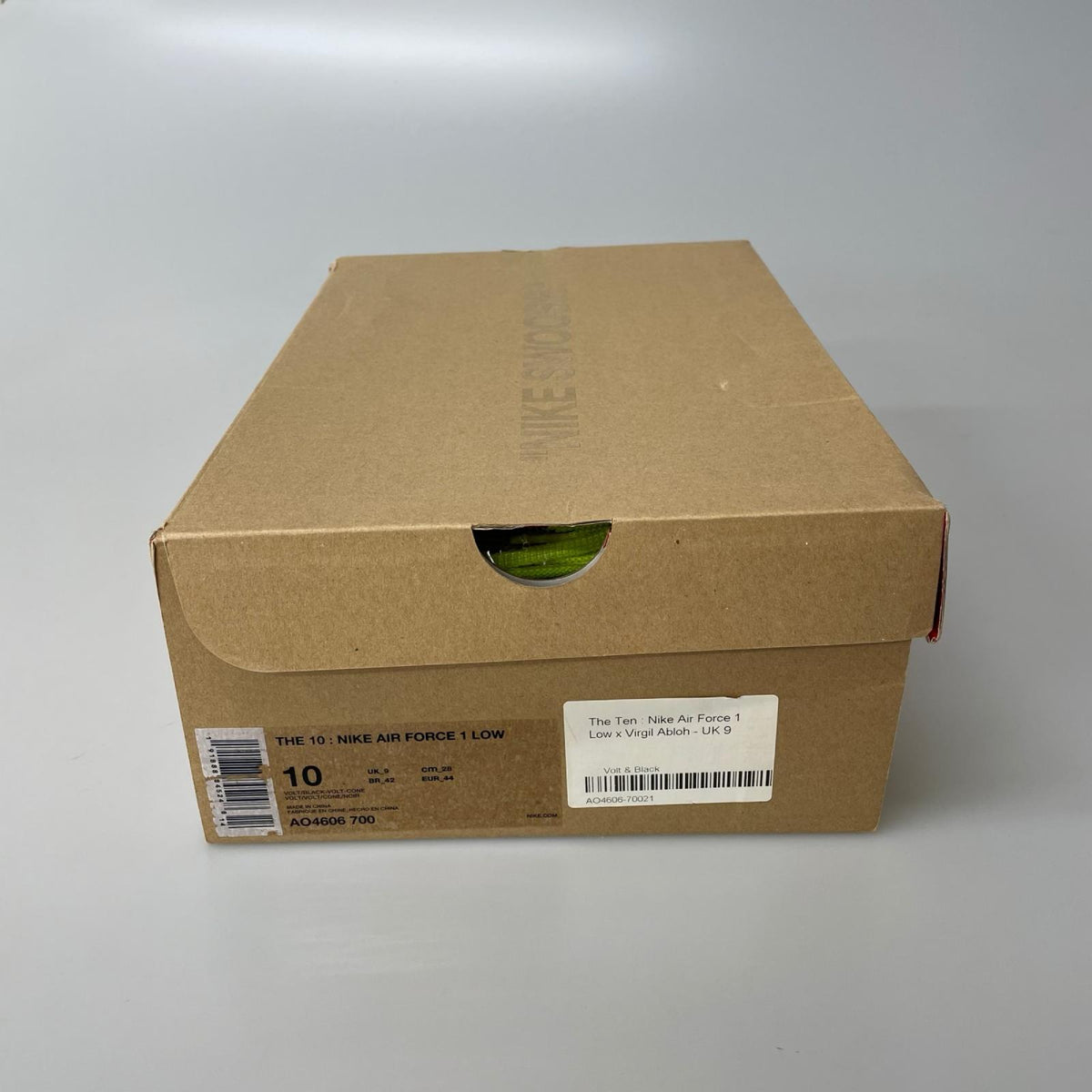 スニーカー xOff-White Air Force 1 Low Volt 28cm (US10 UK9 1/2 EU46) イエロー