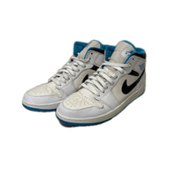 スニーカー Air Jordan 1 Mid White/Laser blue 28cm (US10 UK9 1/2 EU46) ホワイト