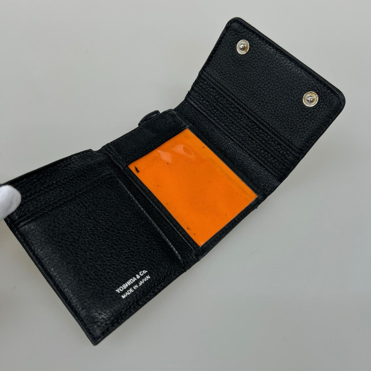 コンパクトウォレット calm wallet レザー ウォレット 黒 ブラック