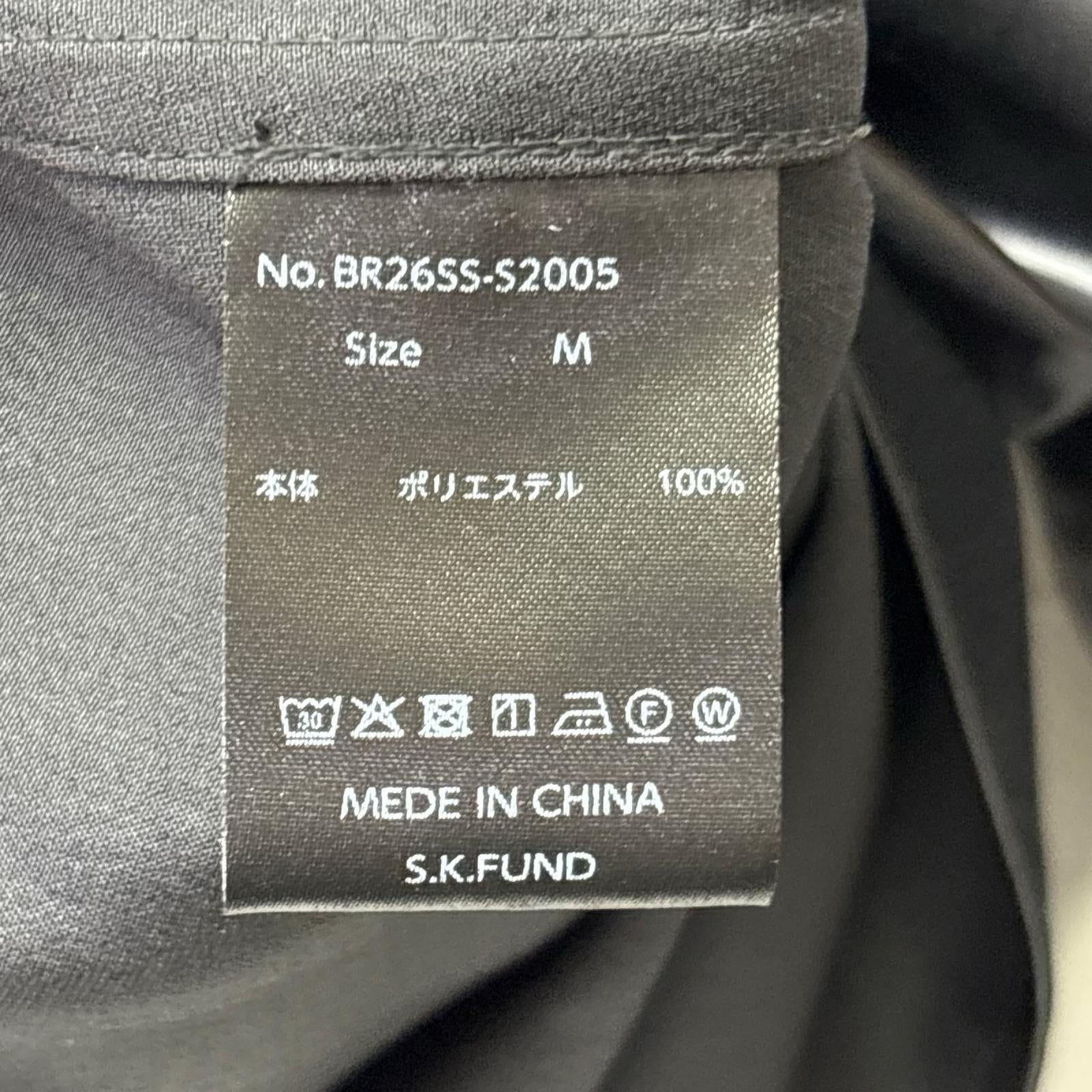 長袖シャツ 26SS SCRIPT LOGO COATING SHIRT 黒 (M) M ブラック